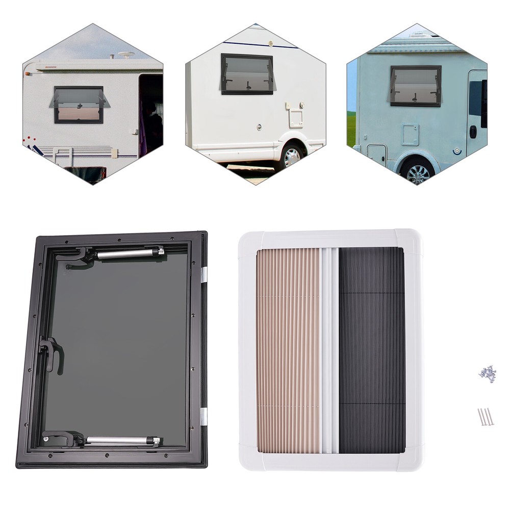 65° RV Caravan Camper Van Push Out Window Trailers Venting Window Rectangular