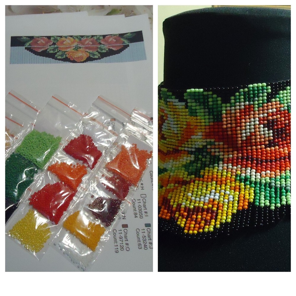 Kit for making a necklace gerdan. Beading Loom Pattern. #2