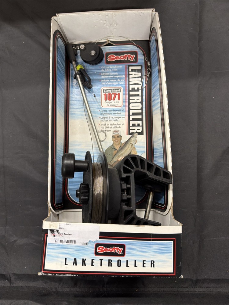 Scotty 1071 Laketroller Clamp Mount Manual Downrigger -E7