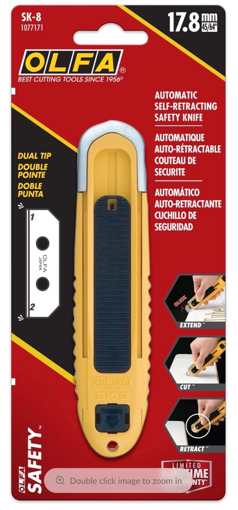 OLFA Automatic self-retracting safety knife SK-8