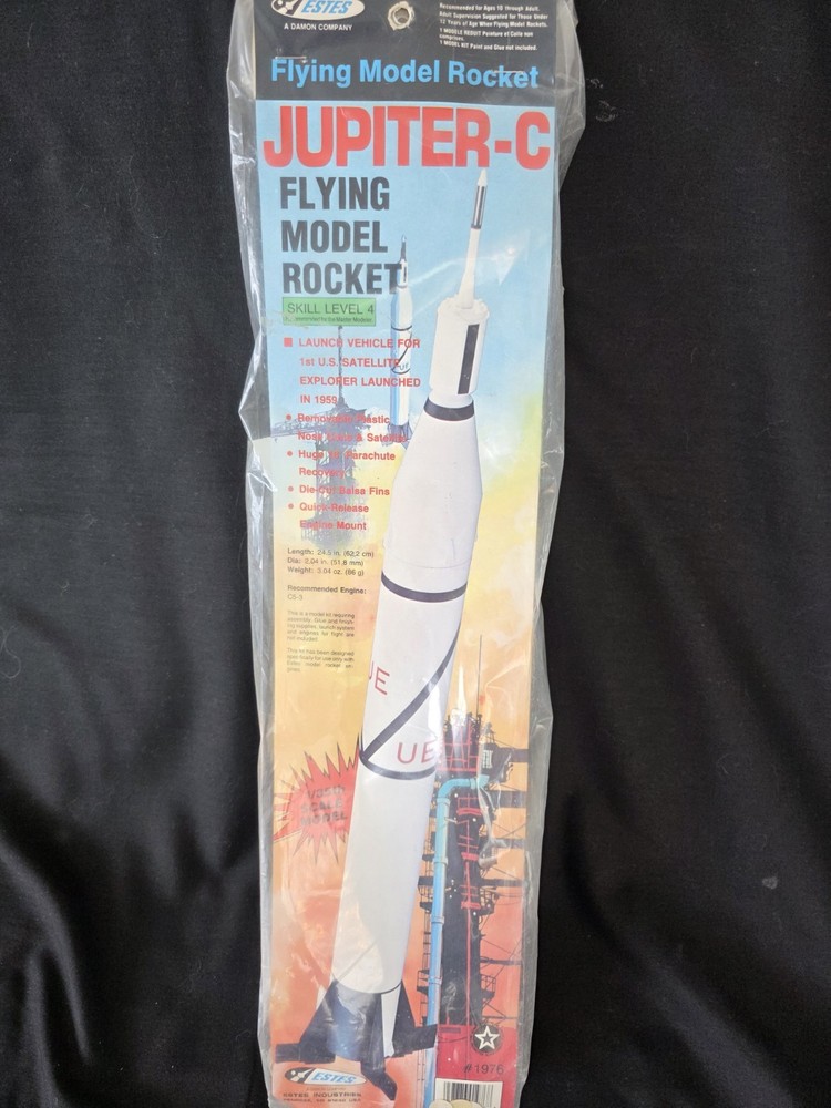 Estes Vintage Model Rocket Jupiter-C #1976