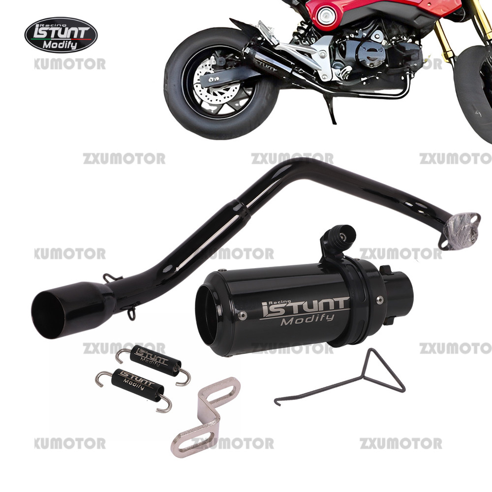 Side Mount Full Exhaust System Header Pipe For Honda MSX125 Grom 2013-2023