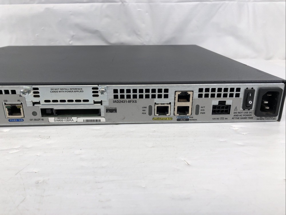 Cisco Systems IAD2431-8FXS Integrated Access Device Gateway Router
