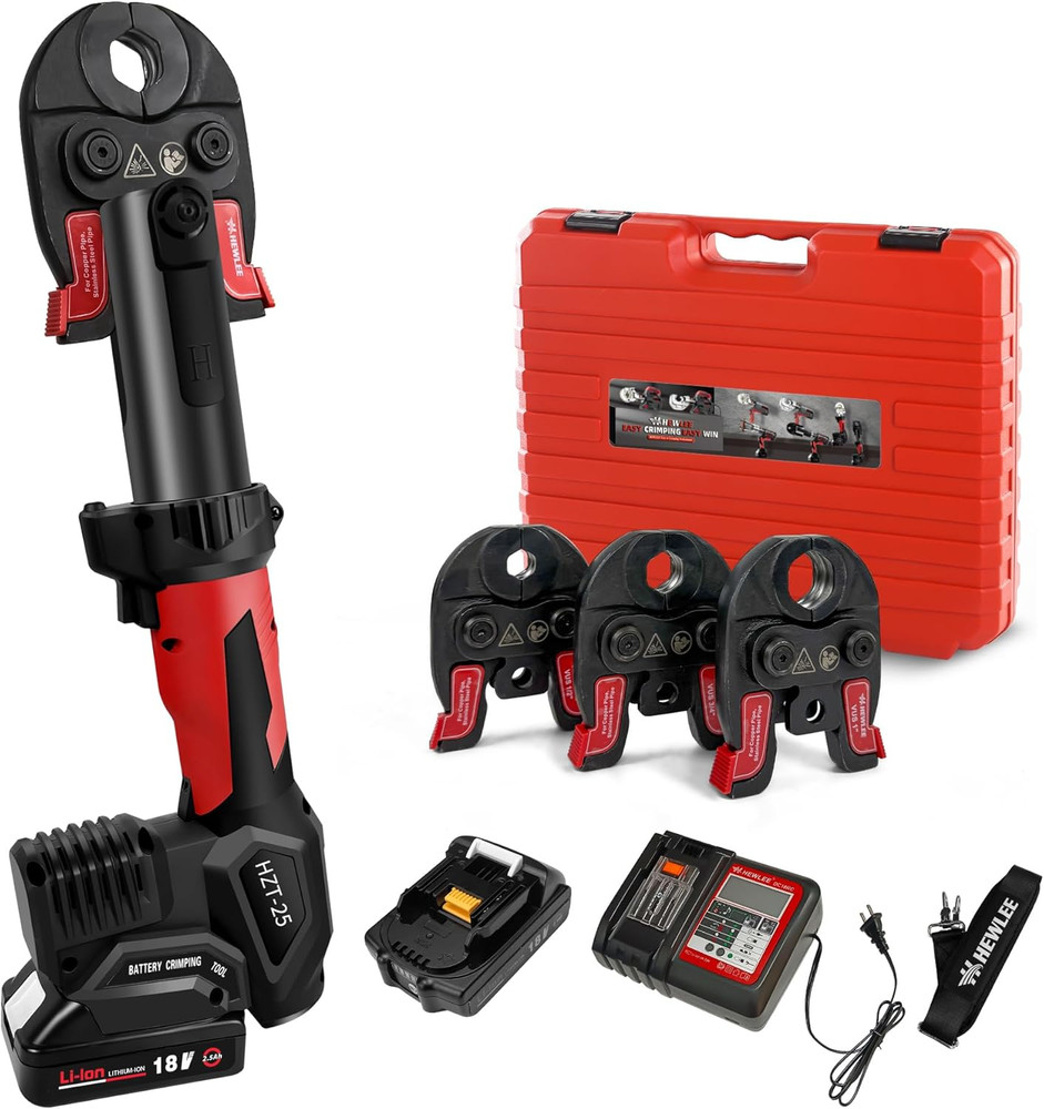 MINI Propress Tool for Copper Pipe - 32KN Pro Press Powerful Force - 3 Jaws Rang