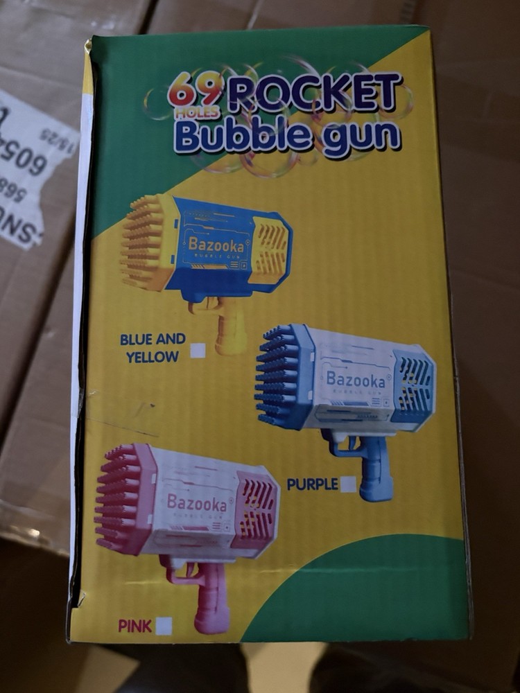 Bubble gun - Blue/Yellow - New In Box