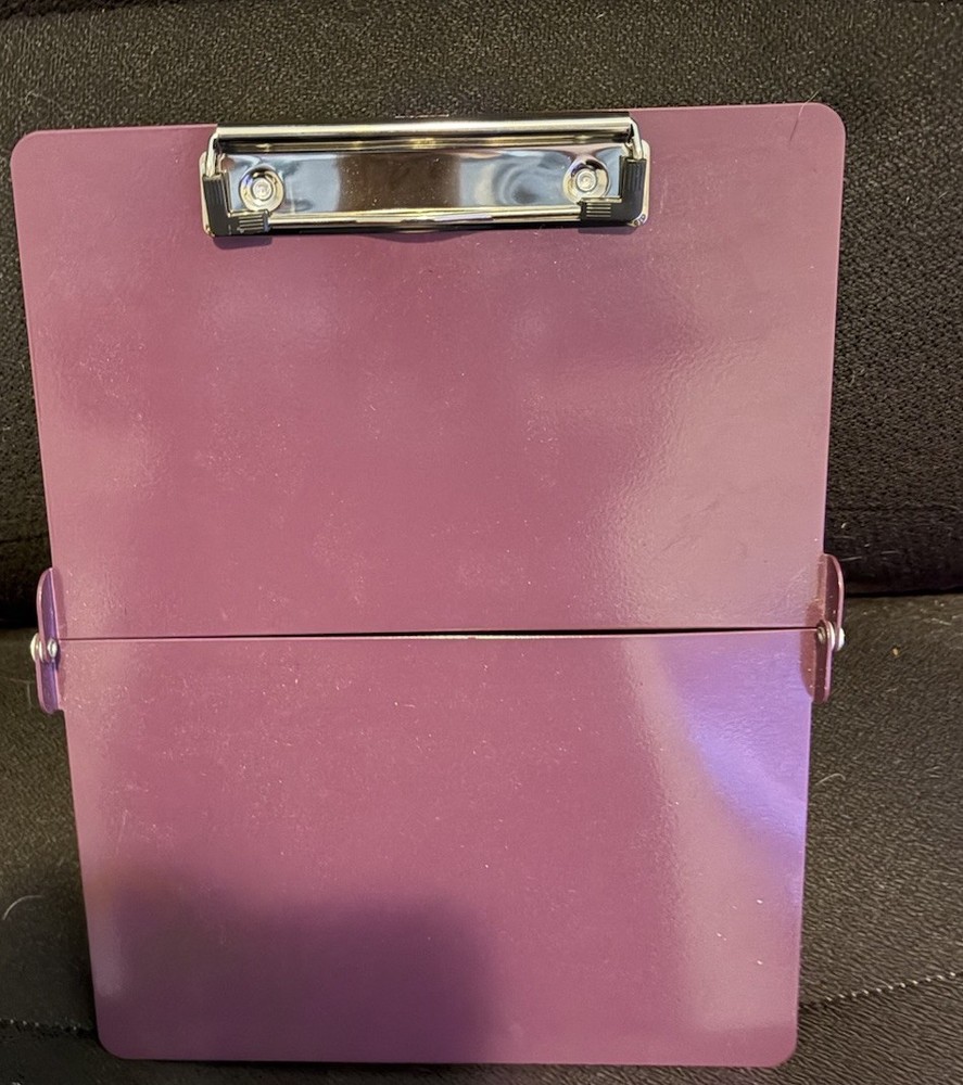 White coat Nursing Clip Board Purple