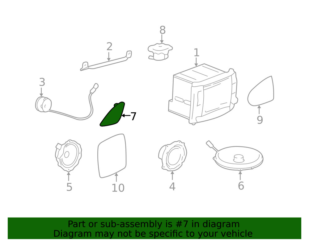 Genuine GM Speaker Grille 88986760