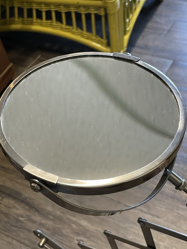 Vintage IKEA Frack Mirror Extendable Magnifying Makeup Shaving Wall Mount