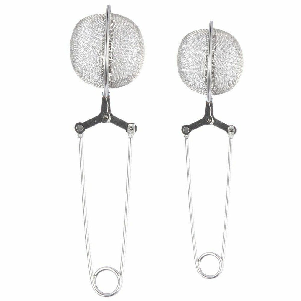 4.5cm/5.5cm Tea Mesh Stainless Steel Strainer with Handle Ball Shape Tea Infuser