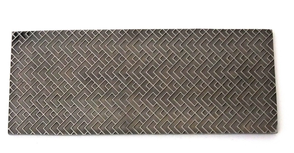 Pattern Texture Plate for Press or Rolling Mill 6 x 2.5 Inch, #66