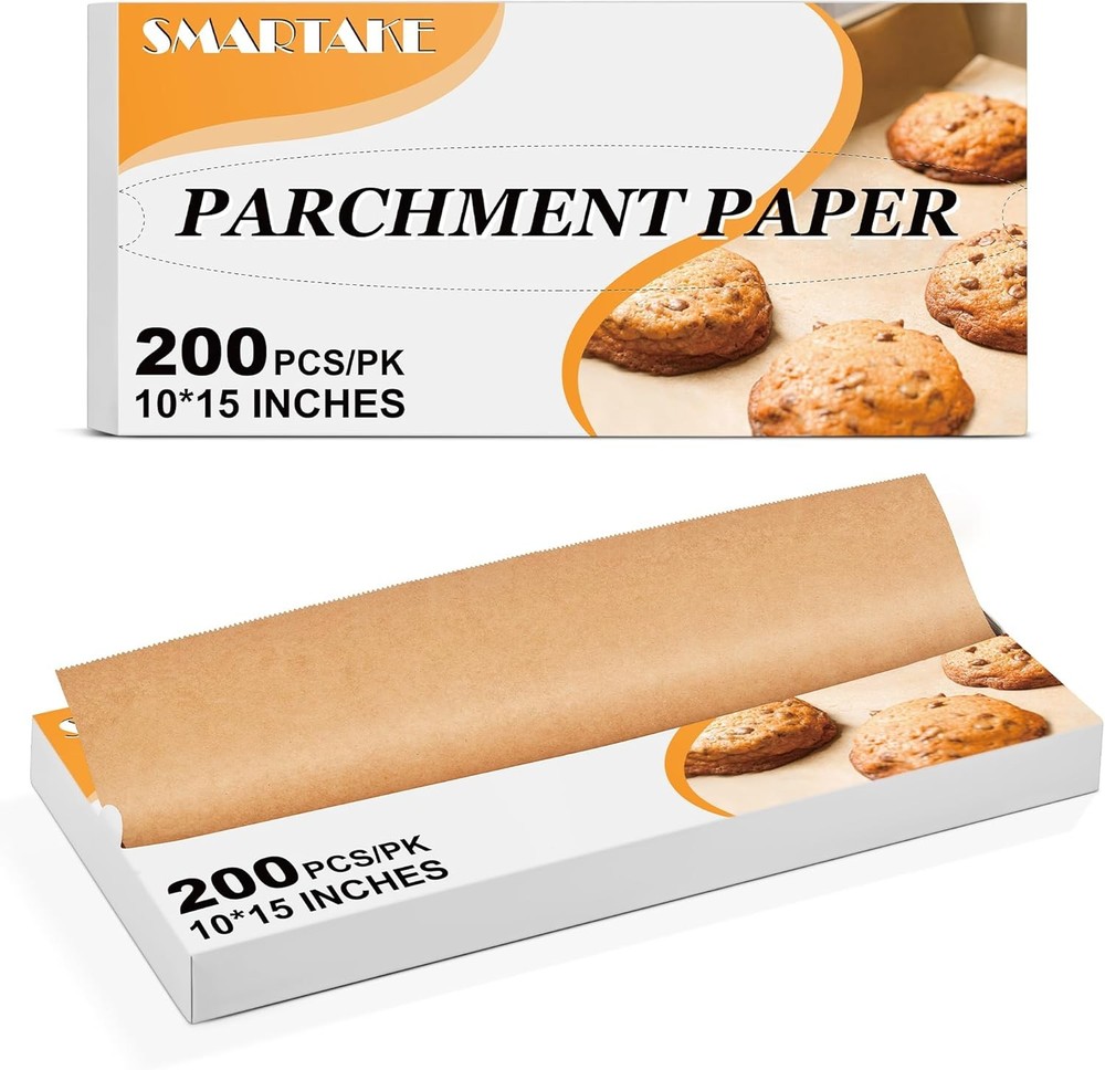 -Up Parchment Paper Sheets, Pre-Cut Parchment Paper for Baking