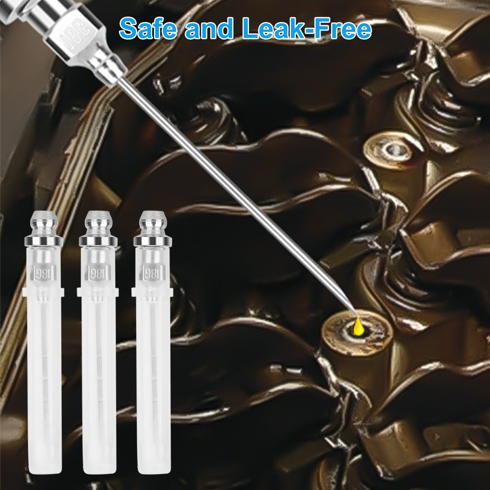 7 pcs Grease Gun Accessory Tool Kit Needle Nozzle Adapter Coupler Tip Dispenser