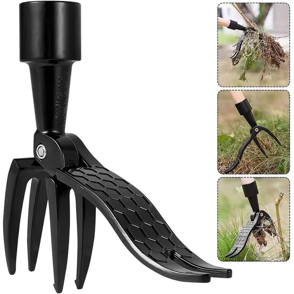 Weeder Puller Garden Outdoor Root Remover Killer Stand Up Weed Tool Handle Claw