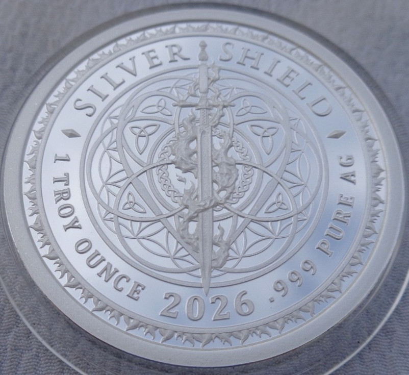 1 oz. 2026 CONVERSION Silver Shield Mini-Mintage proof .999 fine silver