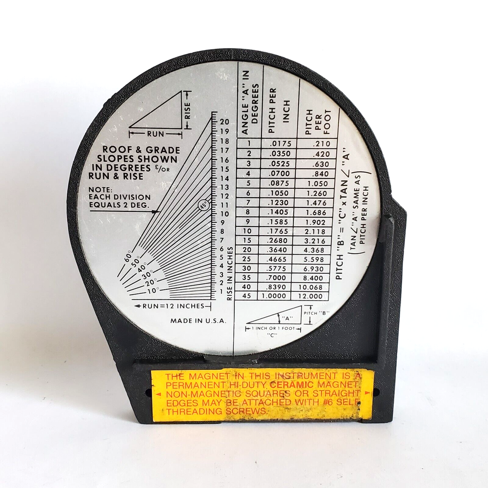 DASCO-PRO Angle Meter, Magnetic Base, 0-90 Deg, AM-2