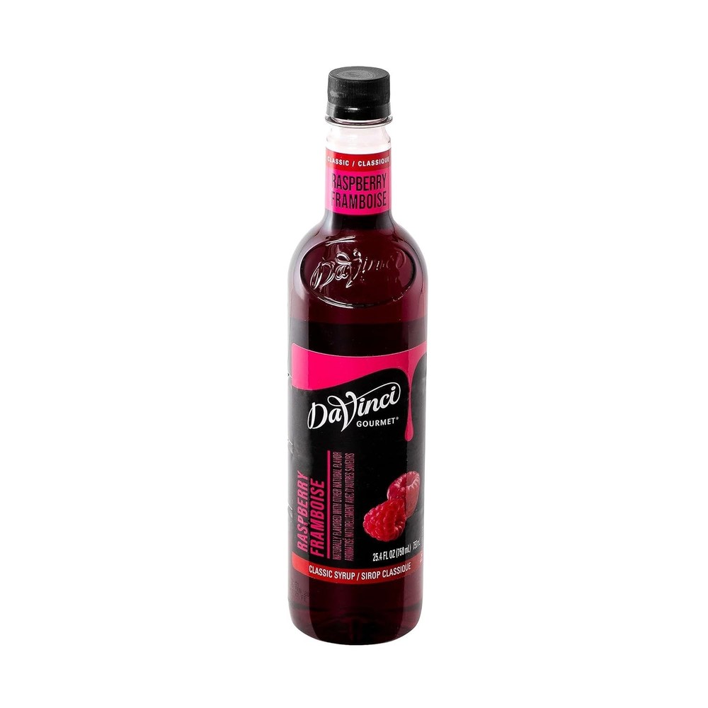 25.4 Fl Oz Classic Raspberry Syrup - Authentic Flavor for Drinks & Desserts