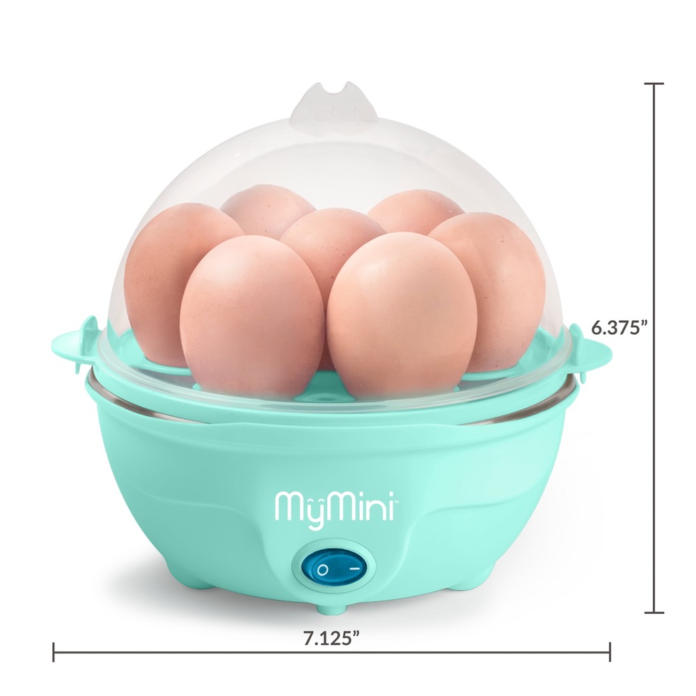 Premium 7-Egg Cooker Cool-Touch Handles One-Touch Cooking Compact Design Kitchen