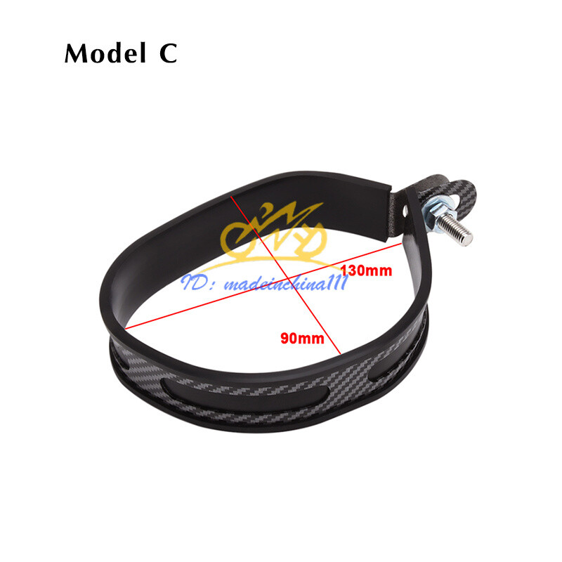 Universal Exhaust Clamp Motorcycle Pipe Muffler Hanger Strap Mounting Bracket