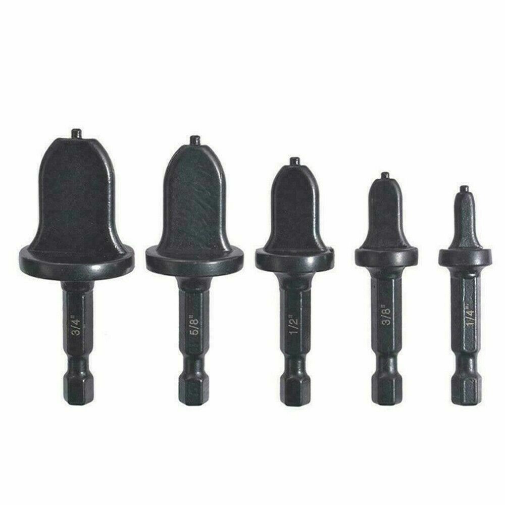 6Pcs Air Conditioner Copper Tube Expander Swaging Tool Drill Bit Set Flaring