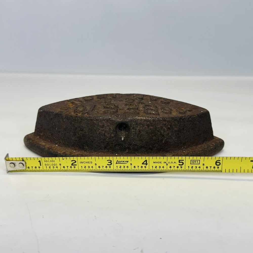 Vintage ASBESTOS 72-B SAD IRON, No Handle, As Pictured