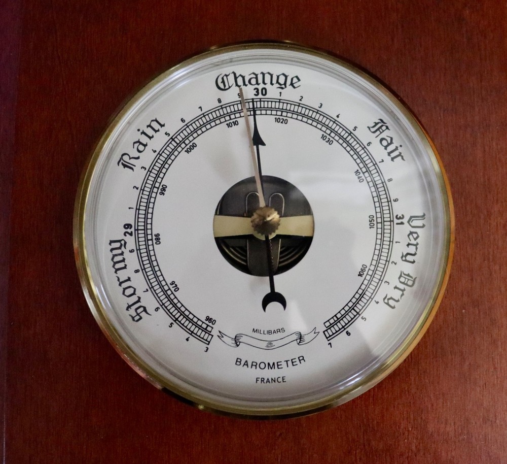 WEST & COMPANY QUARTZ TIDE CLOCK = BAROMETER = THERMOMETER =