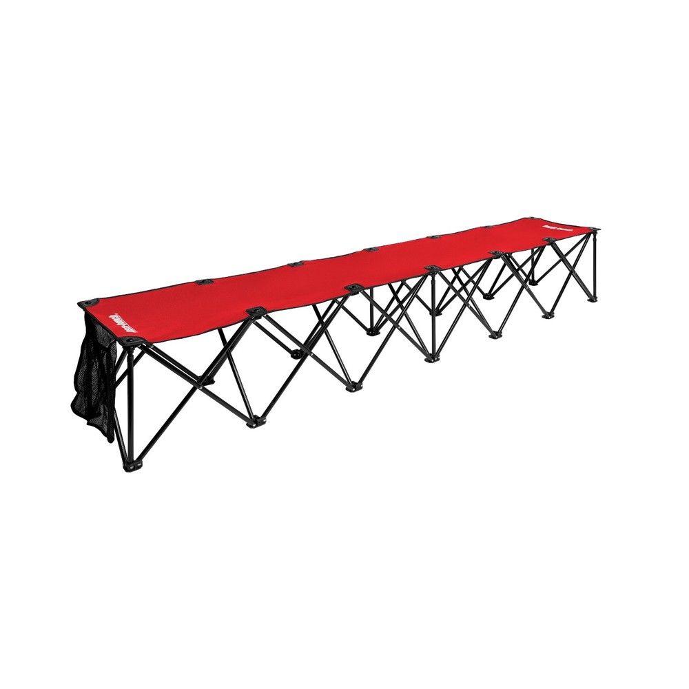 Insta-Bench Portable Sideline Bench for your players-Red