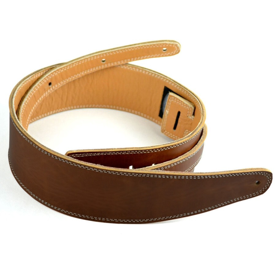 Pete Schmidt Brown Peruvian Leather Guitar Strap