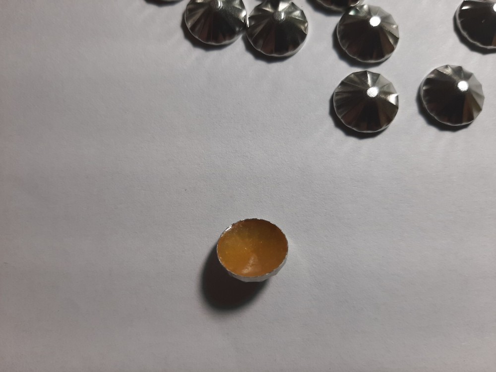 12mm corrugated pyramid stud--NEW 15 pcs