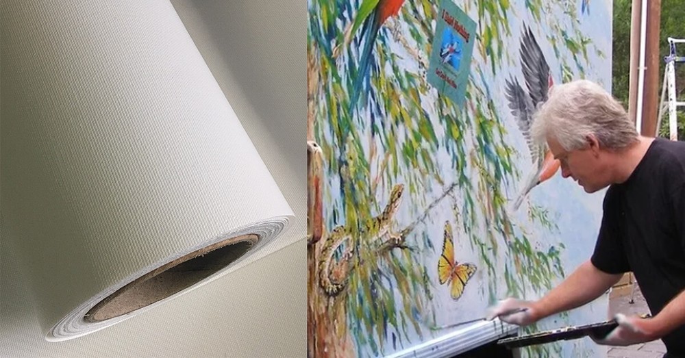 60"x100ft. Matte Polyester Cotton Inkjet Printing Canvas for Eco-Solvent Printer