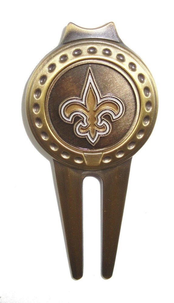 New Orleans Saints Divot Tool with Golf Ball Marker