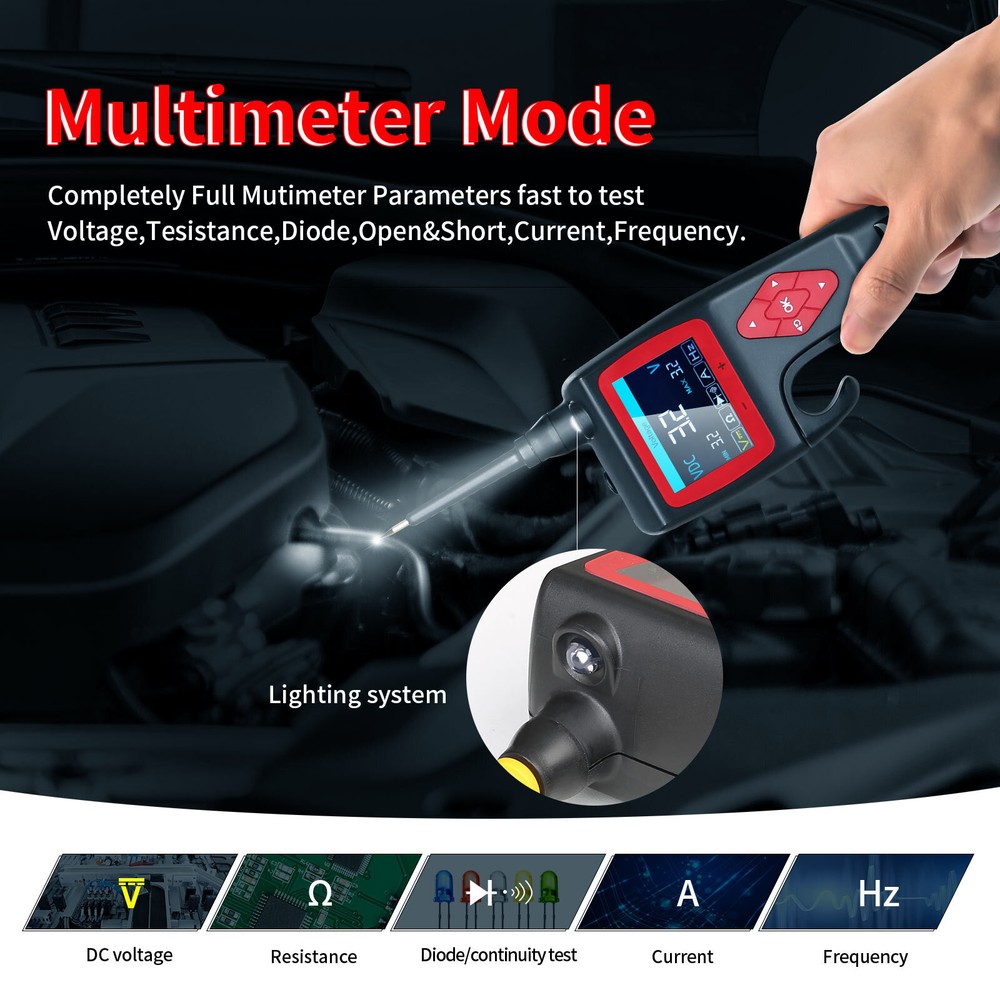 P200 SMART HOOK Powerful Circuit Probe Analyzer Oscilloscope Injector Tester