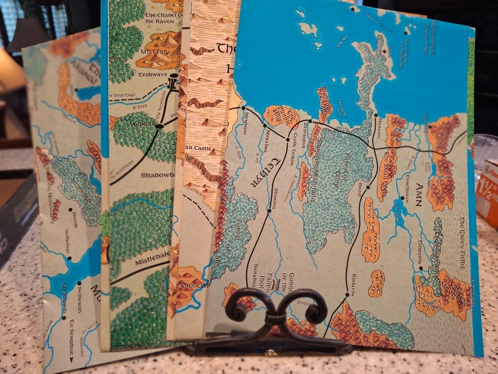 AD&D Dungeons & Dragons Forgotten Realms Campaign Setting Box (Complete)