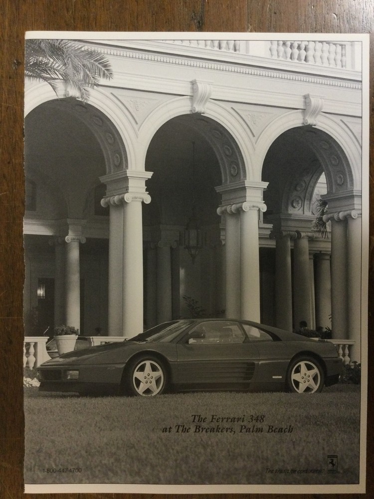 Misc 4701 Advertisement Ferrari 348 1992