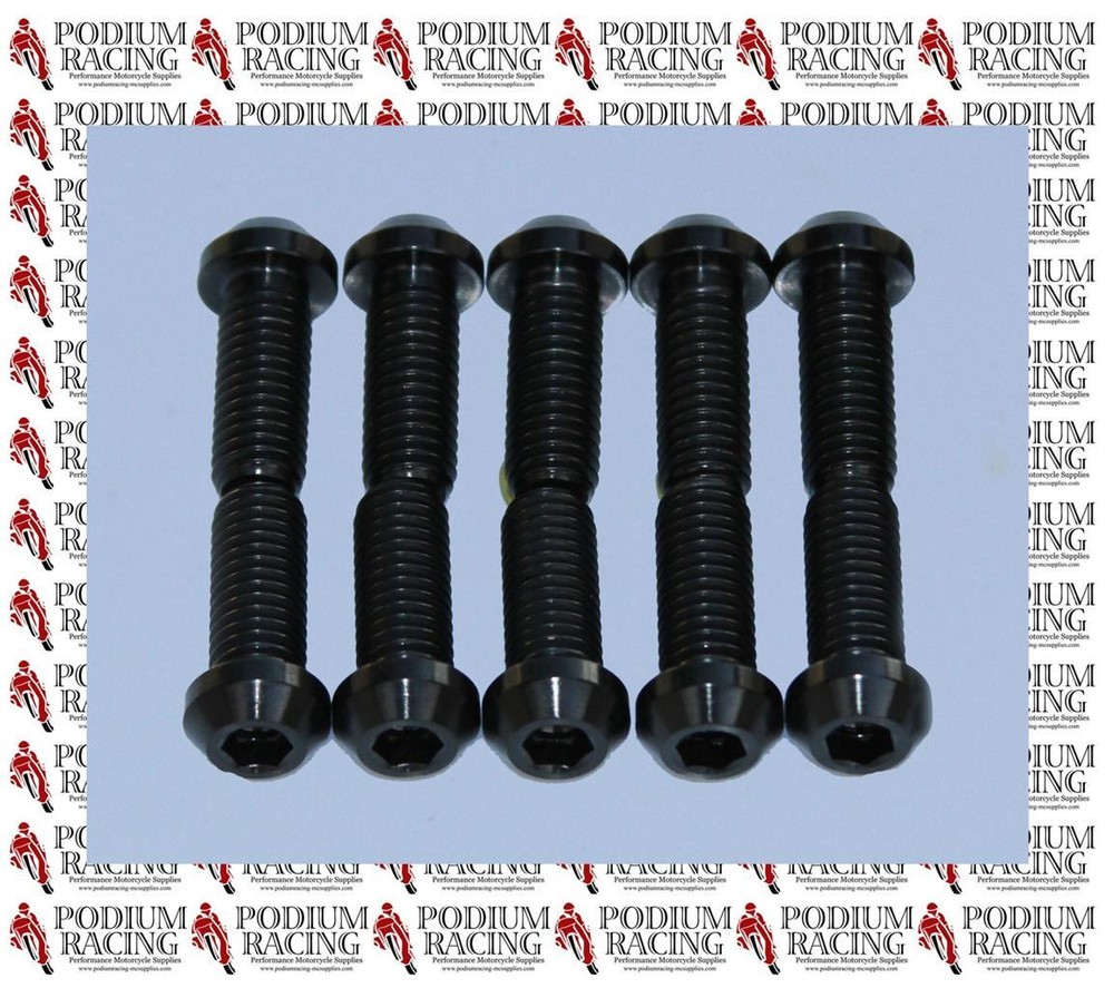 DUCATI TITANIUM FRONT DISC BOLTS BLACK MONSTER SET OF 10