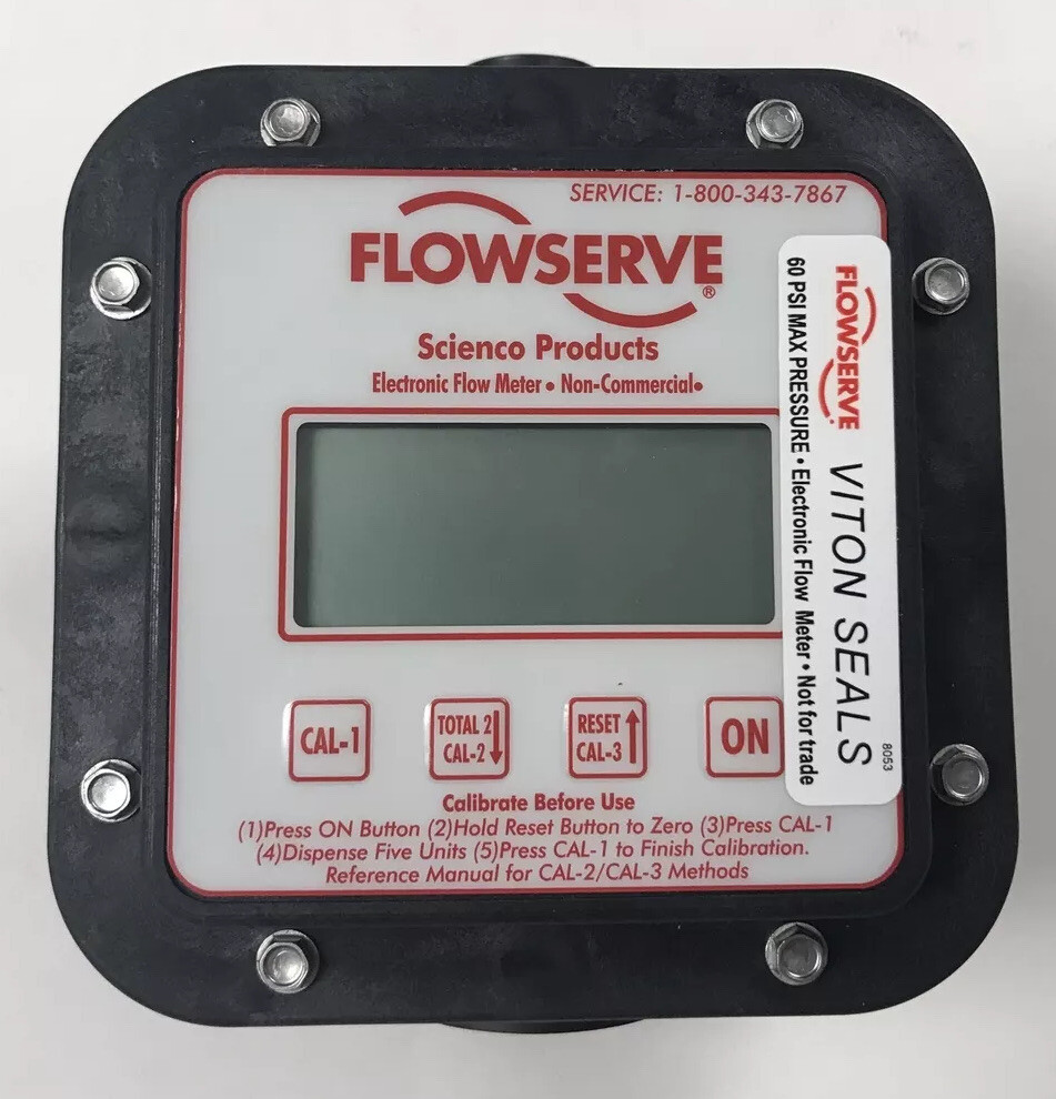 SEM-10FT Flowserve Scienco Fixed Mount Electronic Flow Meter 1" Connections