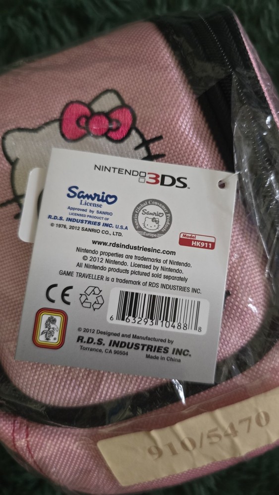 Hello Kitty Deluxe Game Traveller Mini Backpack Nintendo 3DS DSI XL DS