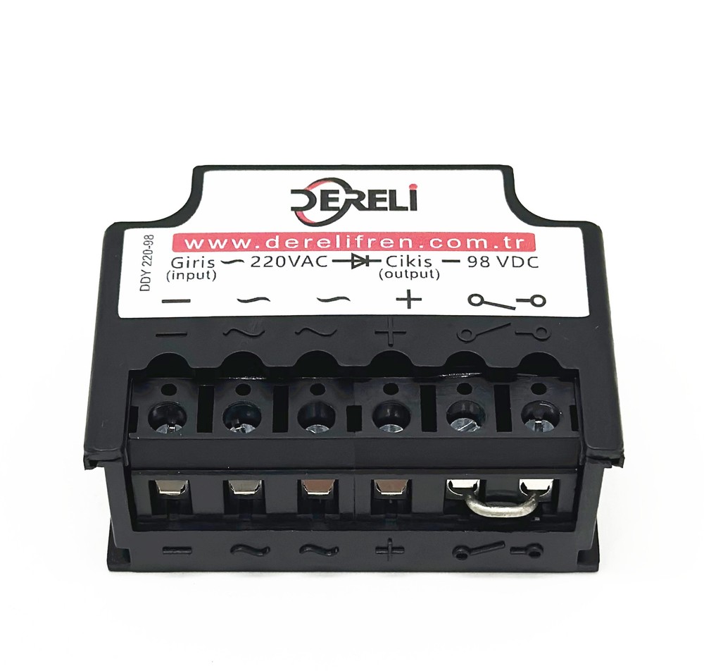 DERELI DDY 220-98 input 220VAC output 98VDC Half-Wave Brake Rectifier module