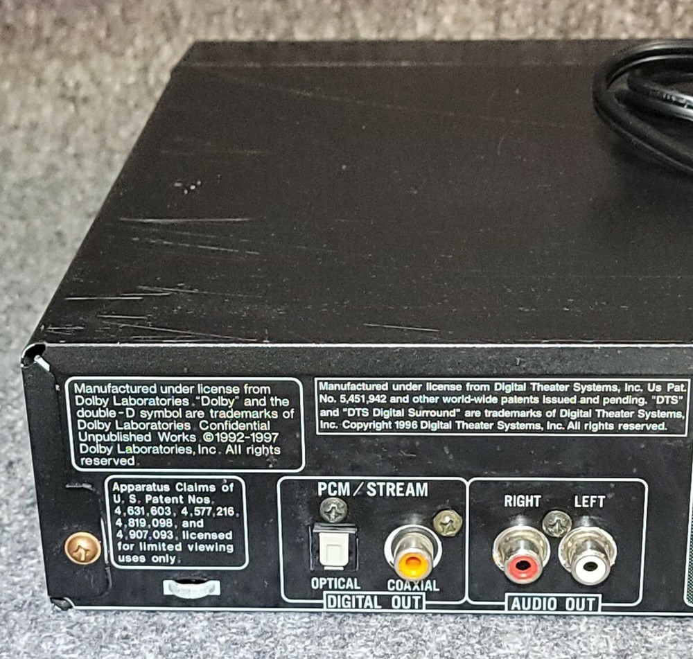JVC XV-S60BK 4-Head DVD Player (missing remote)
