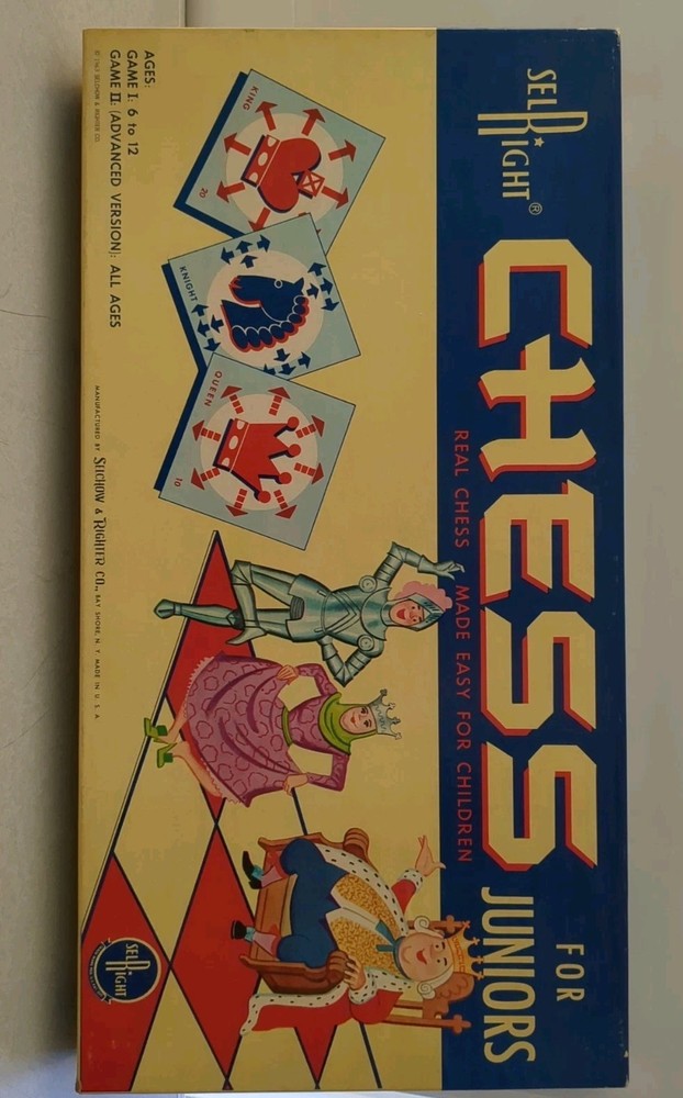 CHESS FOR JUNIORS Complete Unpunched 1963 Selchow & Righter