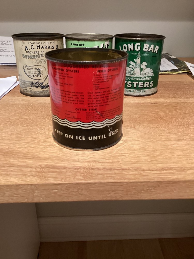 tilghman brand pint oyster can