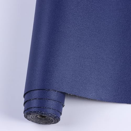 Faux Leather Sheets for Craft One Roll Soft Smooth Surface Solid Leather Navy