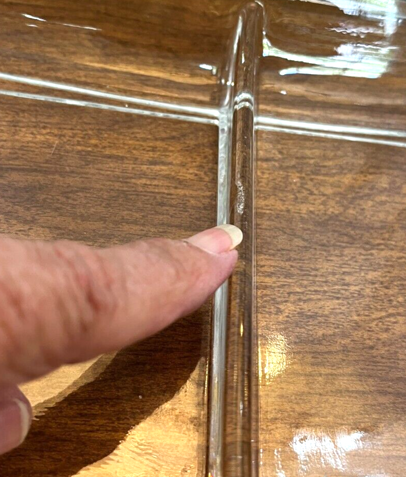 Crystal divided covered dish