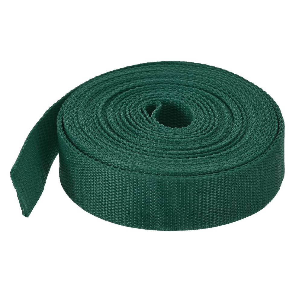 Lightweight Polypropylene Webbing Strap 0.8" 10 Yard Backpack Dark Green