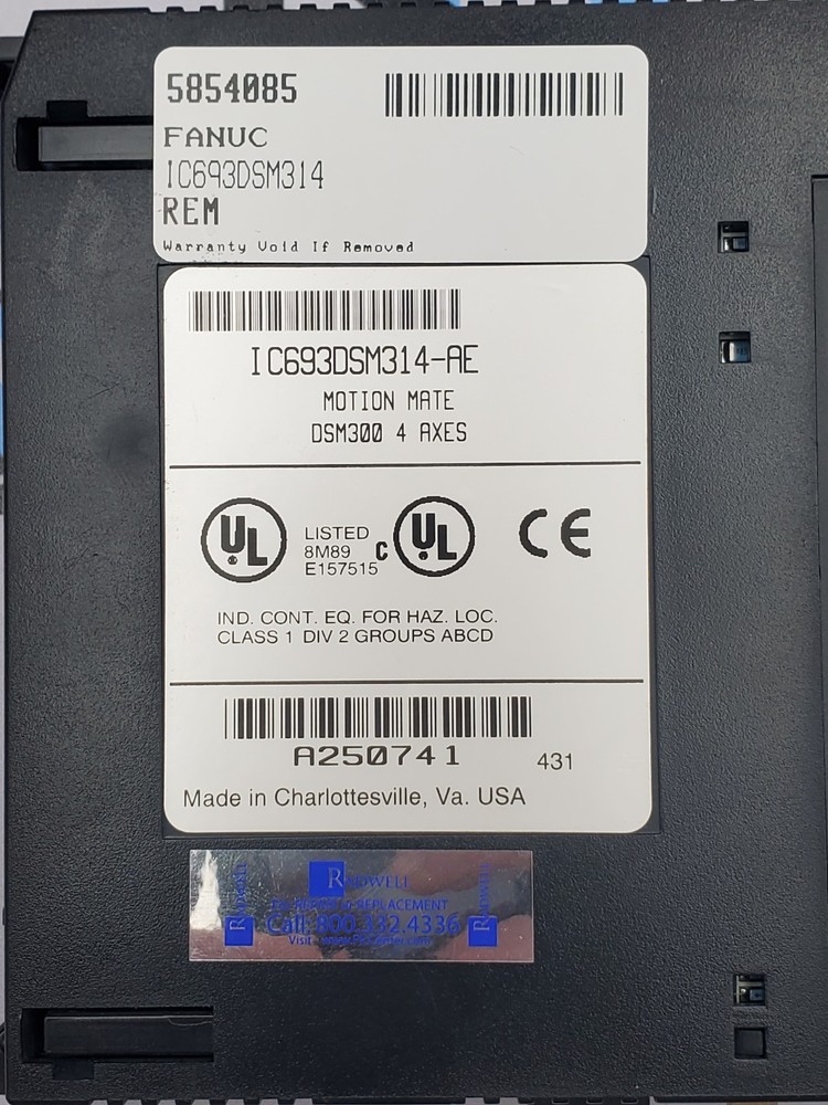 Fanuc IC693DSM314 4-axis Motion Mate Digital Servo Module