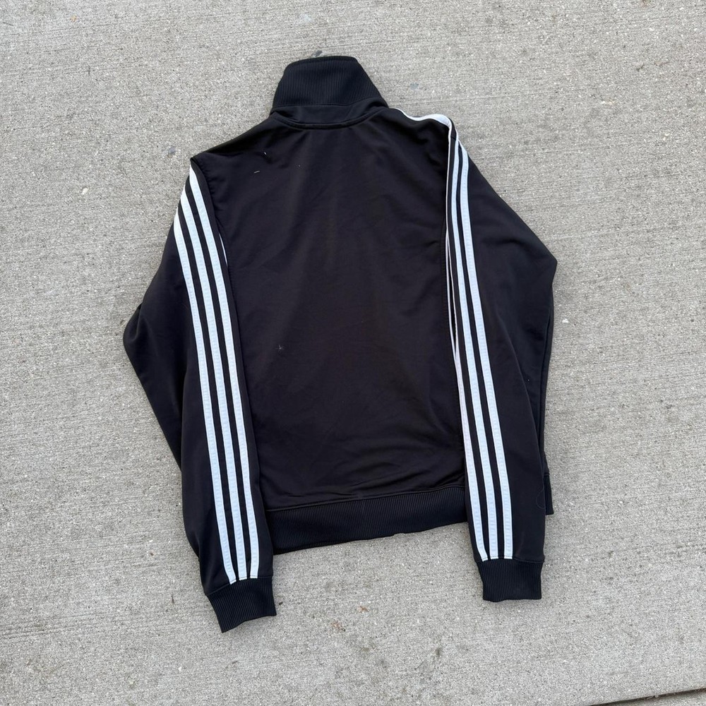 Adidas black and white track