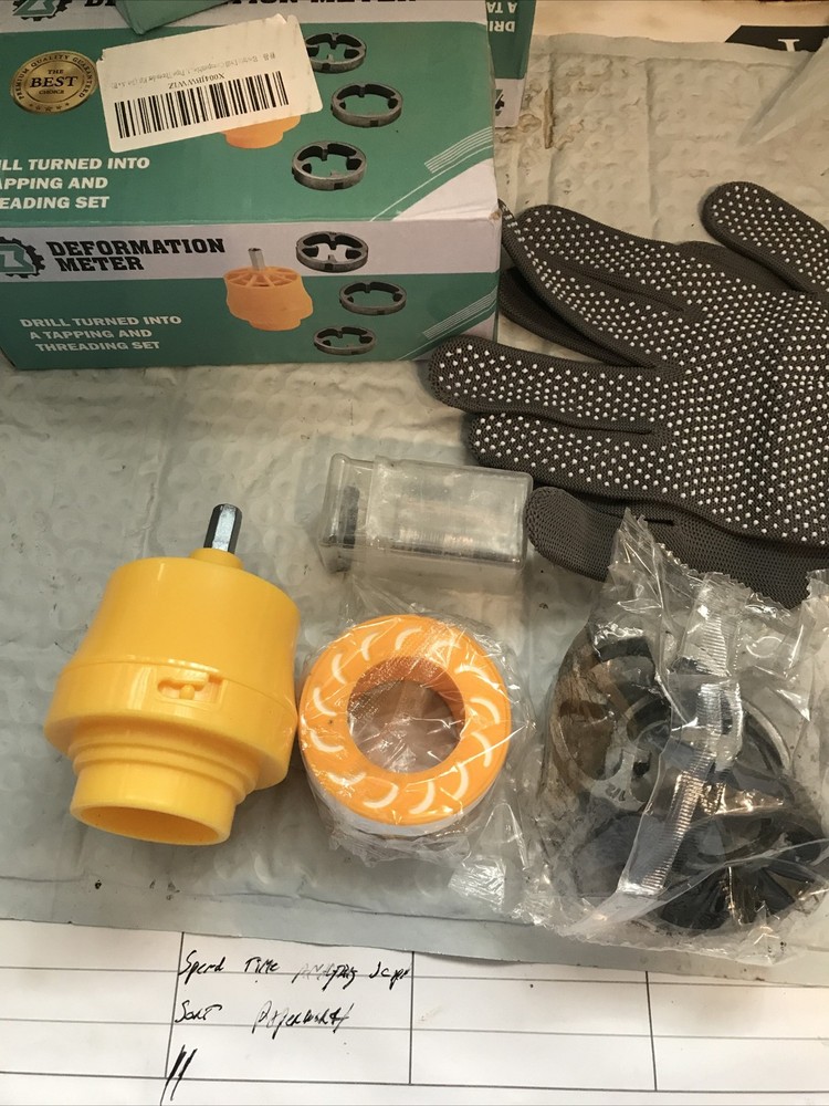 Easily Accessible Electric Drill Attachment Complete Pipe Threader Kit