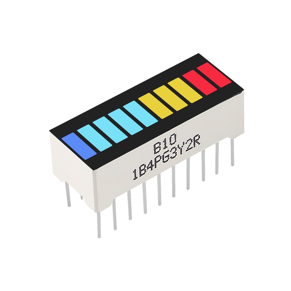 10 Segment LED Bar Graph Display Multi-Color for Arduino and DIY Projects
