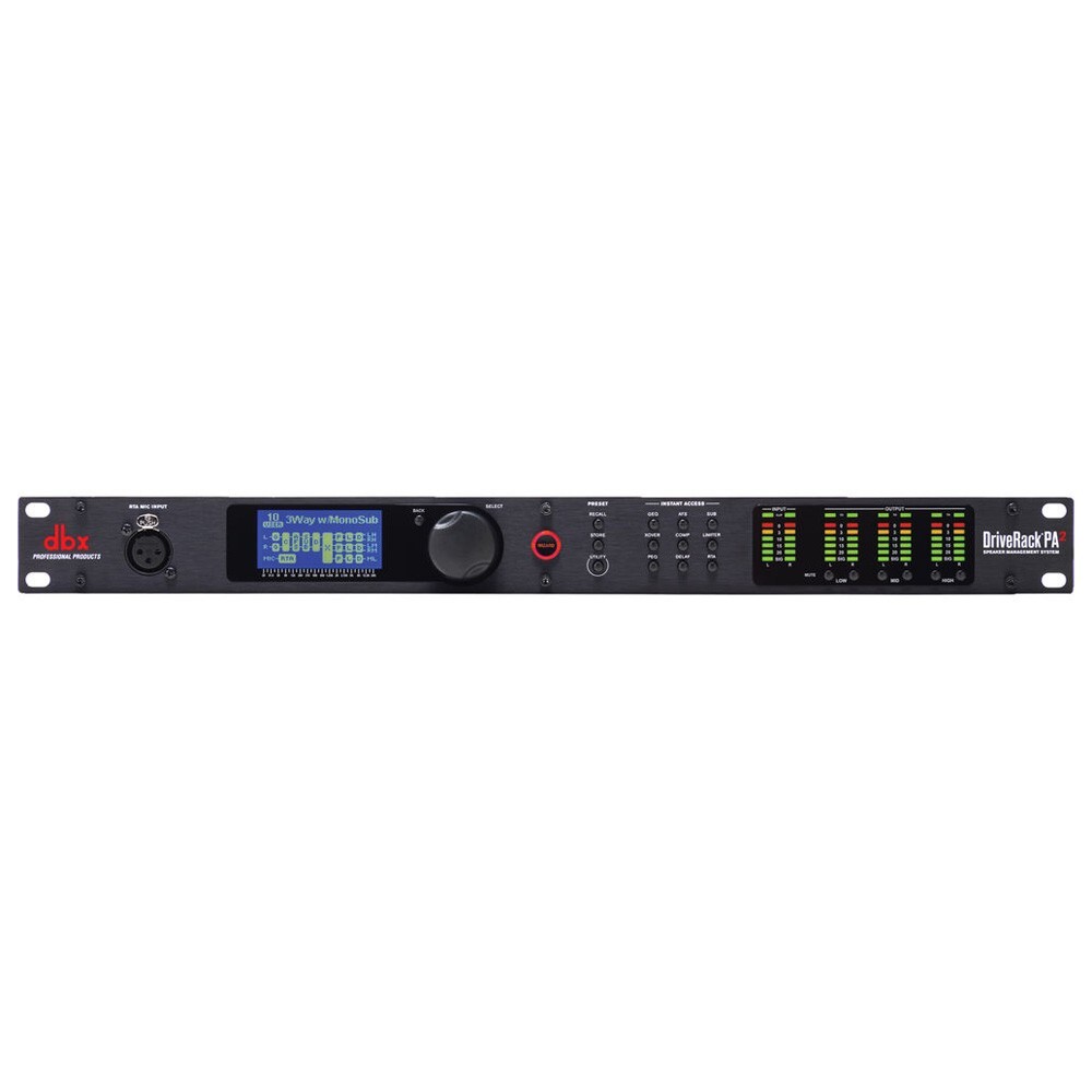 dbx DriveRack PA2 Loudspeaker System Management Processor with Display & USB