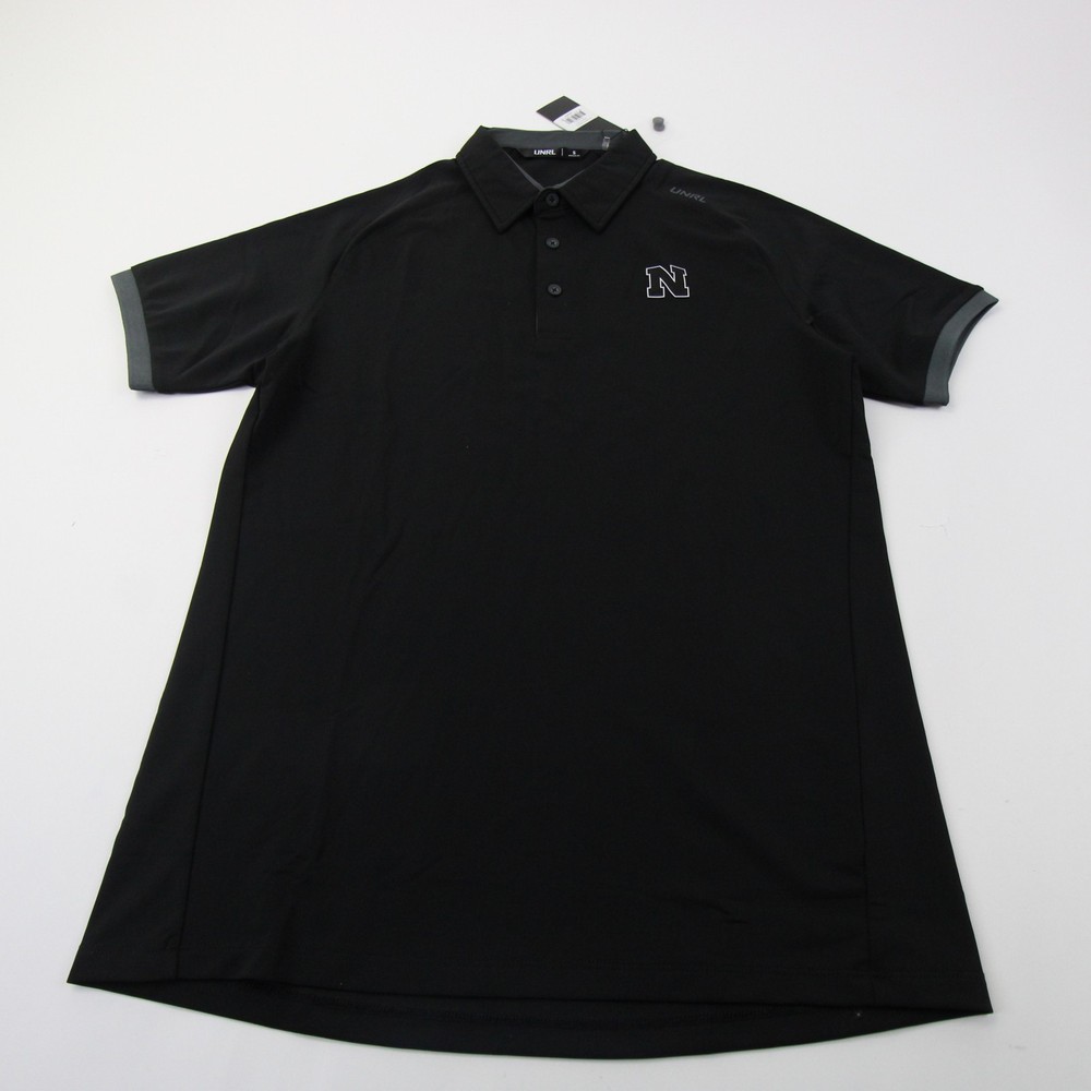 Nebraska Cornhuskers UNRL Polo Men's Black New