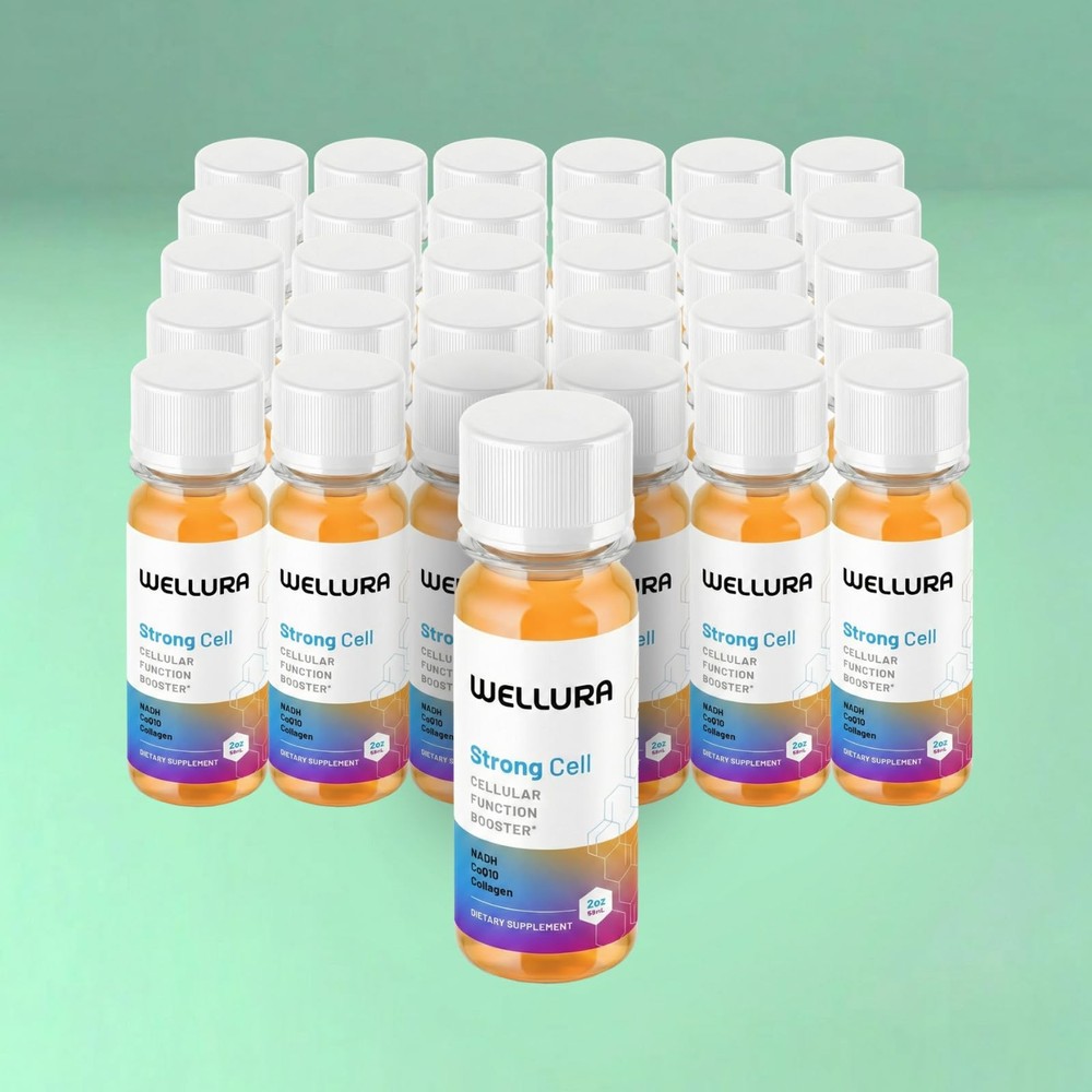 Cell Function Booster Liquid 2 Fl Oz Pack of 30 Orange Strong Cellular NADH